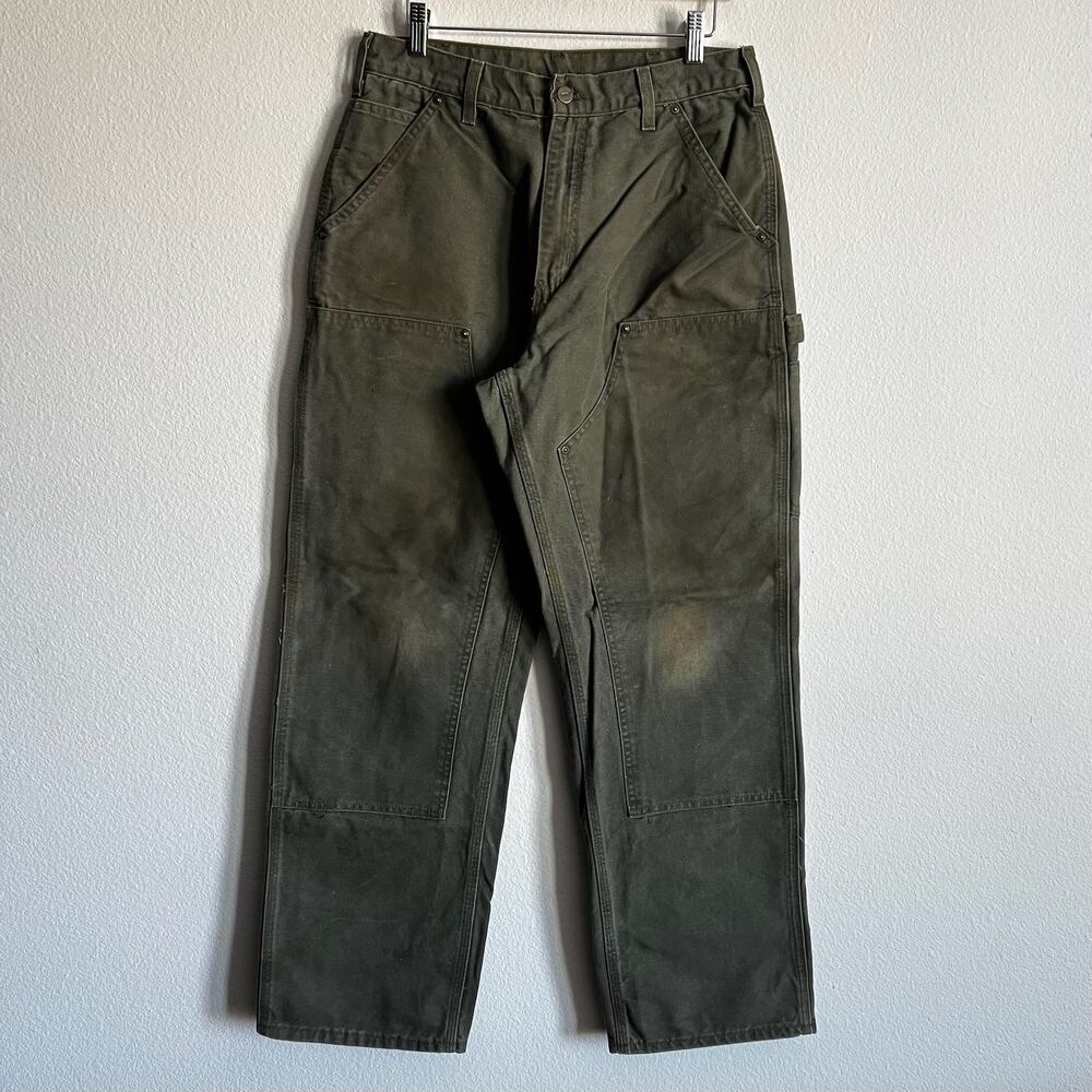 Carhartt B136 MOS green double knee work wear carpenter pants